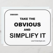 Papier Poster - Simplifier (Devant / Derrière)