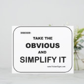 Papier Poster - Simplifier (Debout devant)