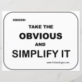 Papier Poster - Simplifier (Devant)