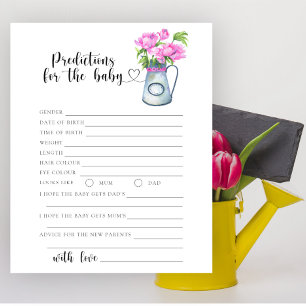 Papier Pot de fleurs - prédictions et conseils pour bébé