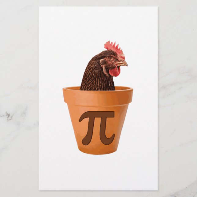 Papier Pot de poulet Pi (et je m'en fiche) (Devant)