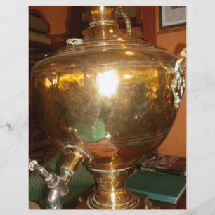 Papier Pot de thé doré vintage Mur Art & Imprimer