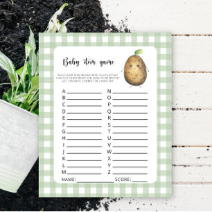 Papier Potato Baby Item Jeu. Jeu baby shower