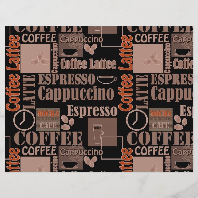 Papier Pouf à café d'amour (Devant)