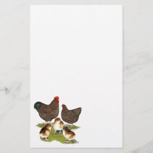 Papier Poule de la famille Jubilée d'Orpington