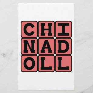 Papier Poupée de Chine, Porcelaine laquée