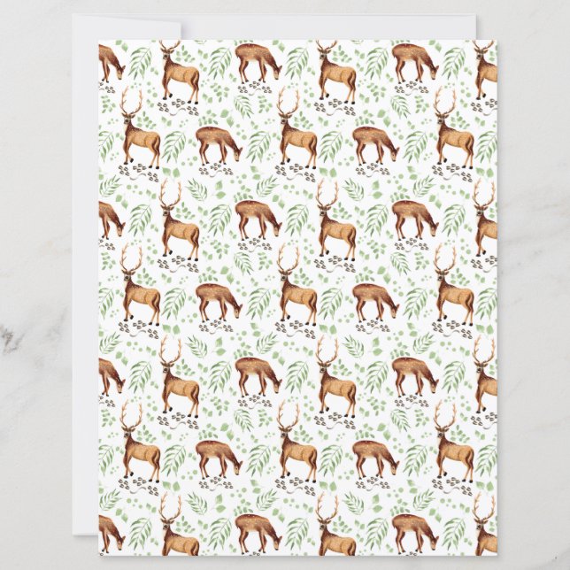 Papier pour album de cerfs (Devant)