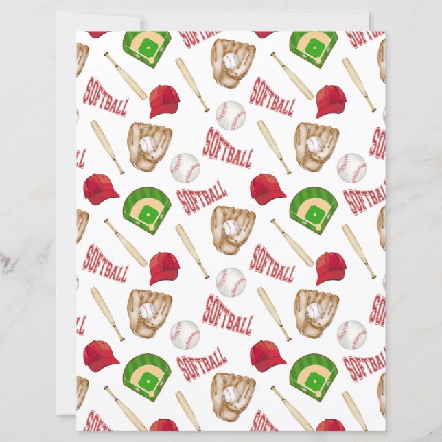 Papier pour album de softball (Devant)