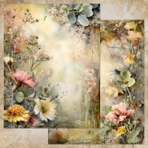 PAPIER POUR ALBUM ET JOURNAL DU JARDIN ENCHANTÉ