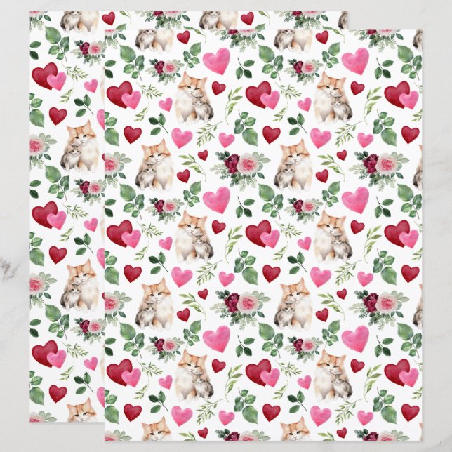 Papier pour scrapbook de Cat Valentine (Devant / Derrière)