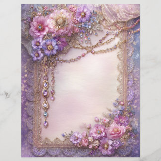 Papier pour scrapbook de junk journal vintage lava