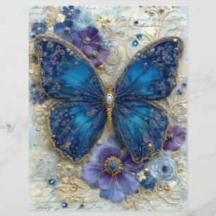 Papier pour scrapbook journal de bricolage Papillo