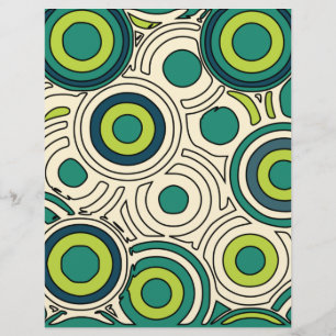 Papier pour scrapbooking Cercle Vert