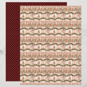 Papier pour scrapbooking de Noël vintage