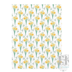 Papier pour Scrapbooking Jonquille