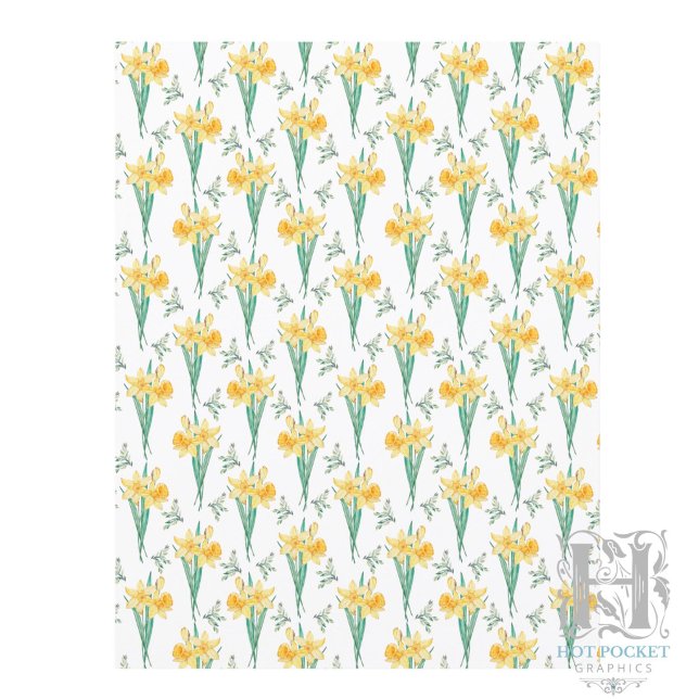 Papier pour Scrapbooking Jonquille (Créateur téléchargé)