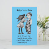 Papier Pourquoi voter bleu en 2022 (Debout devant)