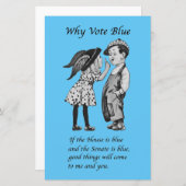 Papier Pourquoi voter bleu en 2022 (Devant / Derrière)