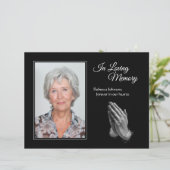 Papier Praying Hands In Love Memory Photo Display Signes (Debout devant)