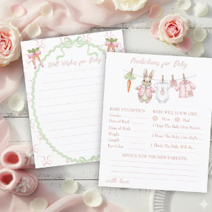 Papier Prédiction de la Baby Shower de la lingerie de lap
