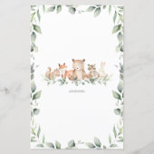 Papier Prédiction des animaux des bois pour l'activité de (Dos)