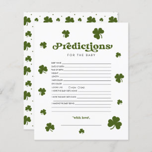 Papier Prédiction Saint Patrick's Day Shamrock vert