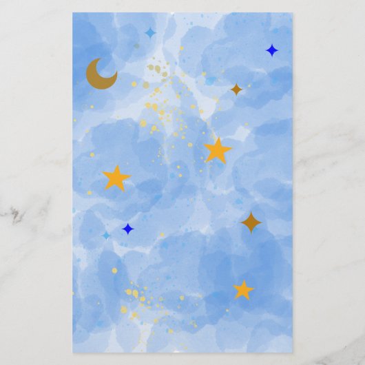 Papier Prédictions de bébé Twinkle Twinkle Little Star (Dos)