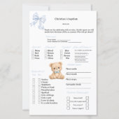 Papier Prédictions de ruban bleu et jeu de conseils pour (Devant)