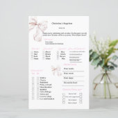 Papier Prédictions de ruban rose et jeu de conseils pour (Debout devant)