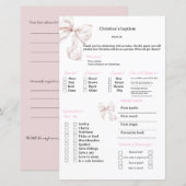 Papier Prédictions de ruban rose et jeu de conseils pour (Devant / Derrière)