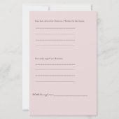 Papier Prédictions de ruban rose et jeu de conseils pour (Dos)