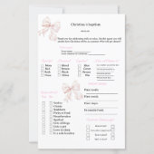 Papier Prédictions de ruban rose et jeu de conseils pour (Devant)