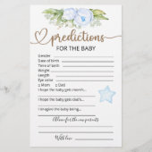 Papier Prédictions des bébés | Jeu Baby shower (Devant)