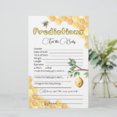 Papier Prédictions des bébés | Jeu Baby shower (Debout devant)