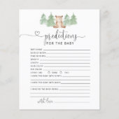 Papier Prédictions du bébé des petits ours des bois (Devant)