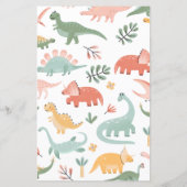 Papier Prédictions et Conseils de Dinosaures (Dos)