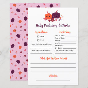 Papier Prédictions et conseils de petite citrouille Baby