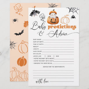 Papier Prédictions et conseils Halloween Little Boo Card