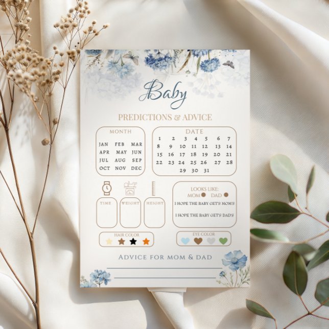 Papier Prédictions et Conseils pour Bébé Bébé en Fleur (Créateur téléchargé)