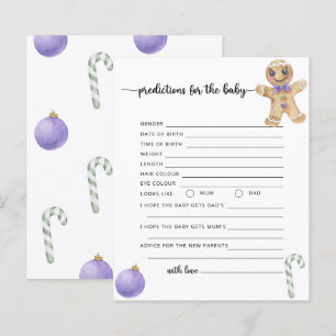 Papier Prédictions et conseils pour bébé cookies au ginge