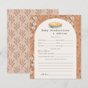 Papier Prédictions et conseils pour bébé Cutie Pie Orange