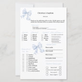 Papier Prédictions et jeu de conseils Ruban Bleu pour Bap (Devant)