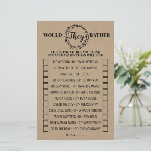 Papier Préféreraient-ils prendre douche anglais jeu espag (Debout devant)