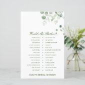 Papier Préférerait-elle imprimer le jeu de Fête des marié (Debout devant)