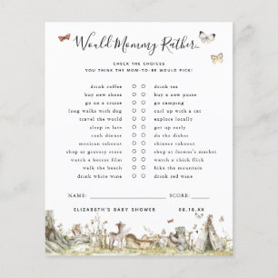 Papier Préférerait Maman Jeu de Baby Shower