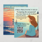 Papier Pregnancy Help/After Abortion Resources (Devant / Derrière)
