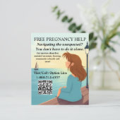 Papier Pregnancy Help/After Abortion Resources (Debout devant)