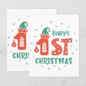 Papier Premier Noël de bébé  (Devant / Derrière)