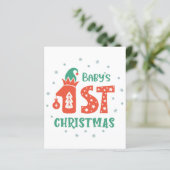 Papier Premier Noël de bébé  (Debout devant)