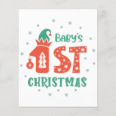 Papier Premier Noël de bébé  (Dos)